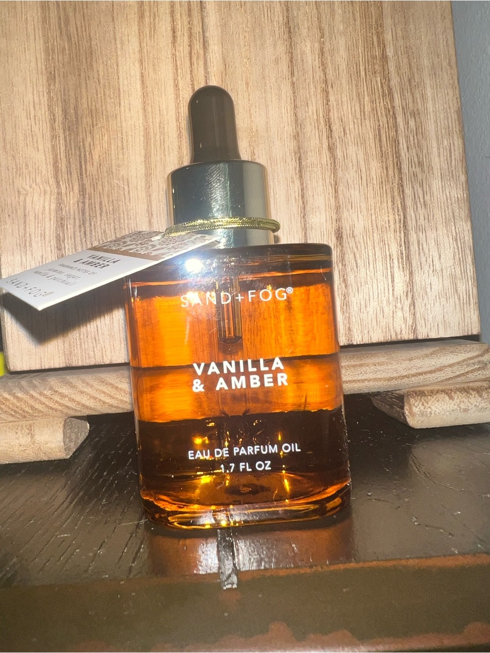 Sand & Fog Vanilla & Amber Perfume Oil • Cozy Warm Vanilla